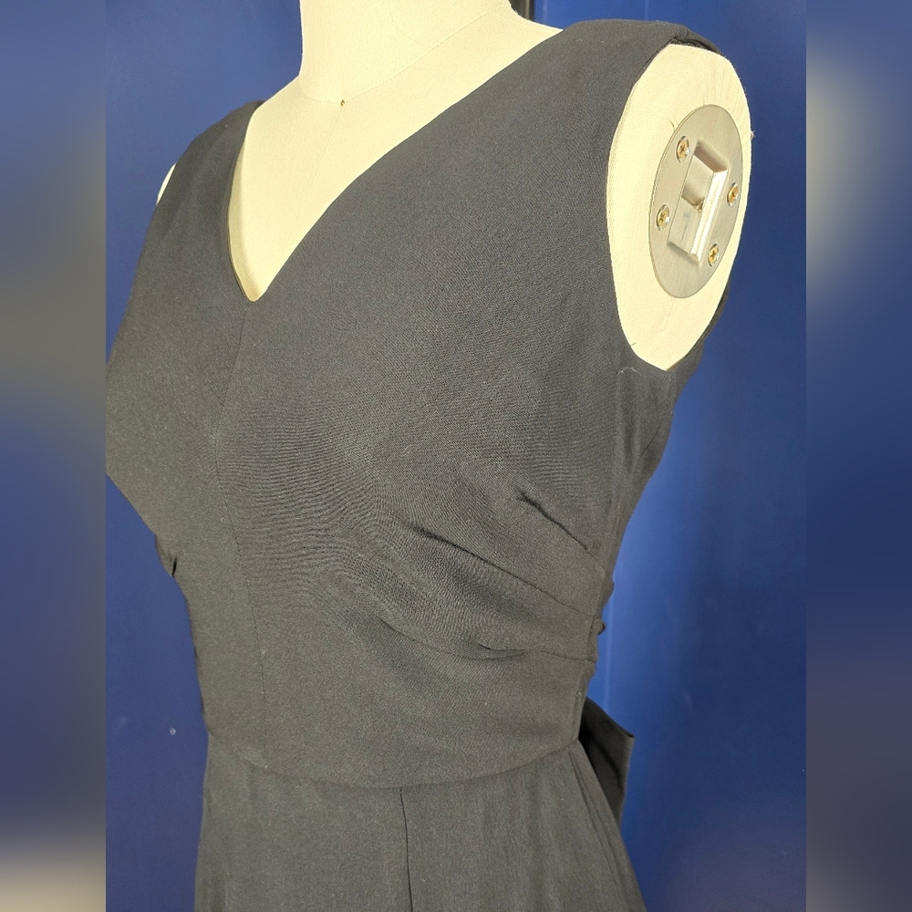 Vintage 1950s Little Black Dress, Size Small - Picture 3 of 5